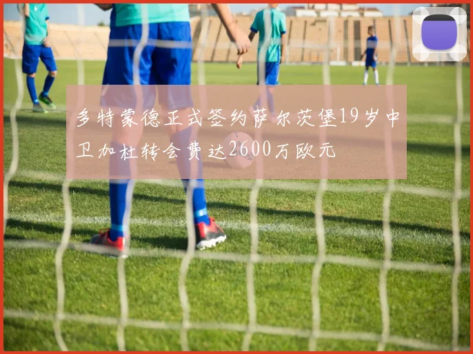 多特蒙德正式签约萨尔茨堡19岁中卫加杜转会费达2600万欧元