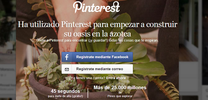 Inicio Pinterest