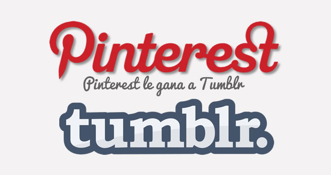 Pinterest le gana a Tumblr